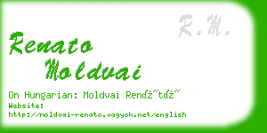 renato moldvai business card